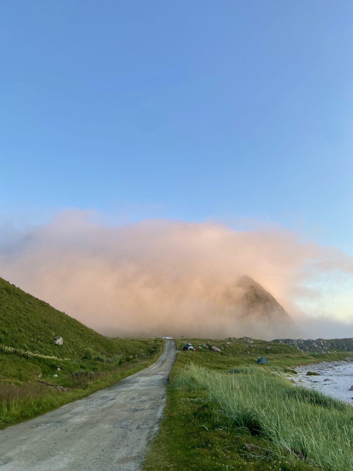 Roadtrip Nordkap: Stellplatz bei Bleik