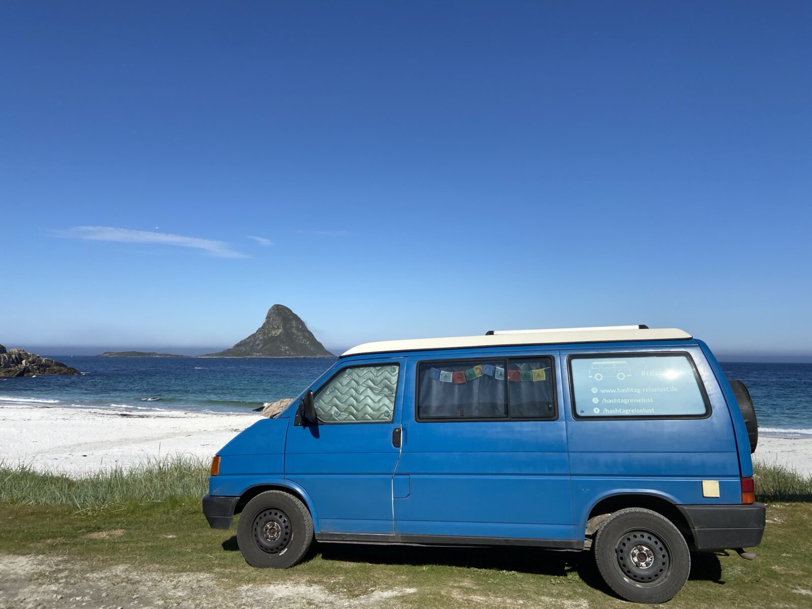 Roadtrip Nordkap: Stellplatz bei Bleik