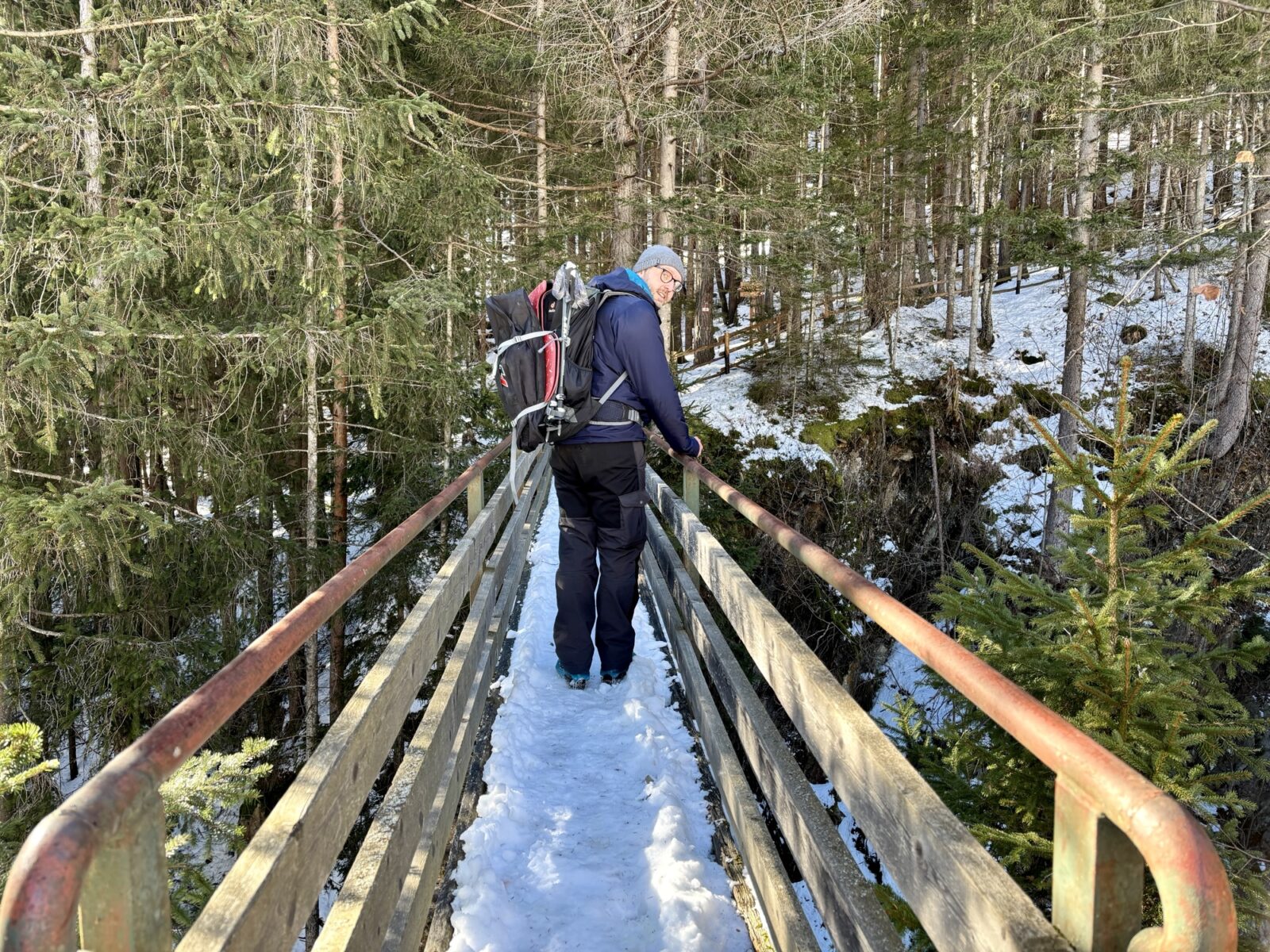 Wandern in Südtirol: Winterwanderung zur Bizathütte