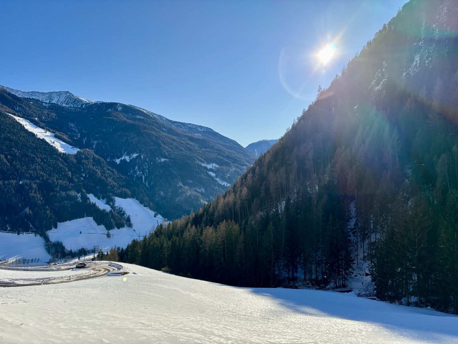 Wandern in Südtirol: Winterwanderung zur Bizathütte