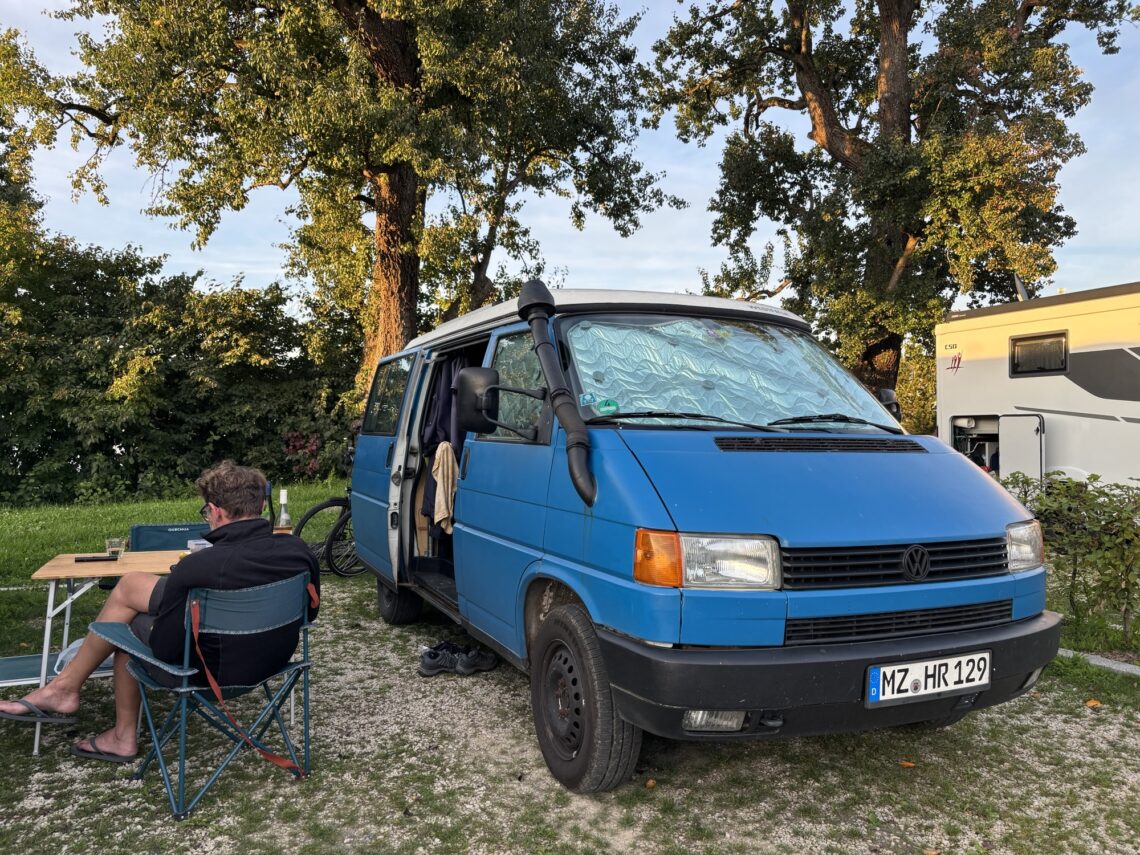 Bus-Abenteuer: Stellplatz in Bodman am Bodensee