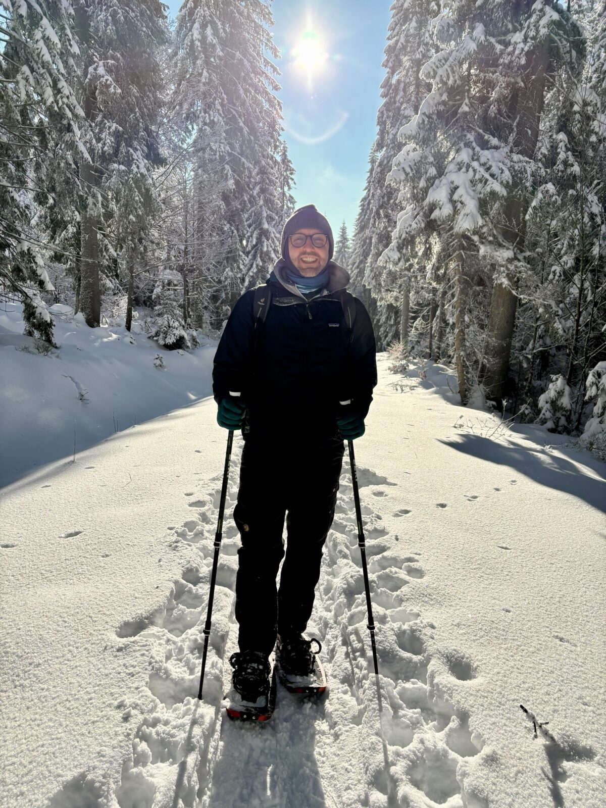 Schneeschuhwandern im Bayrischen Wald: Charmer Hütte und Kleiner Arber