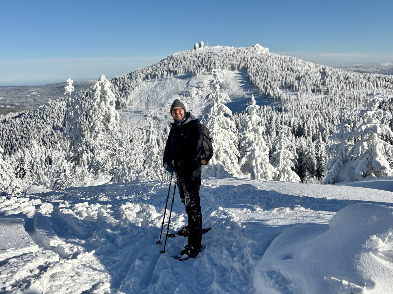 Schneeschuhwandern im Bayrischen Wald: Charmer Hütte und Kleiner Arber