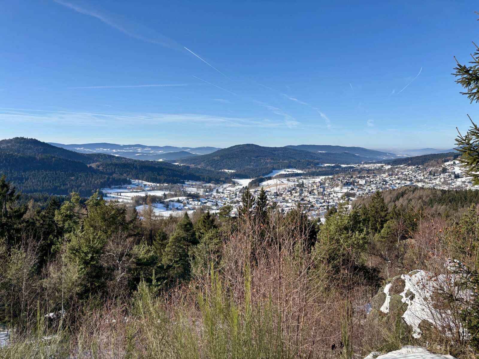 Schneeschuhwandern im Bayerischen Wald: Silberberg bei Bodenmais