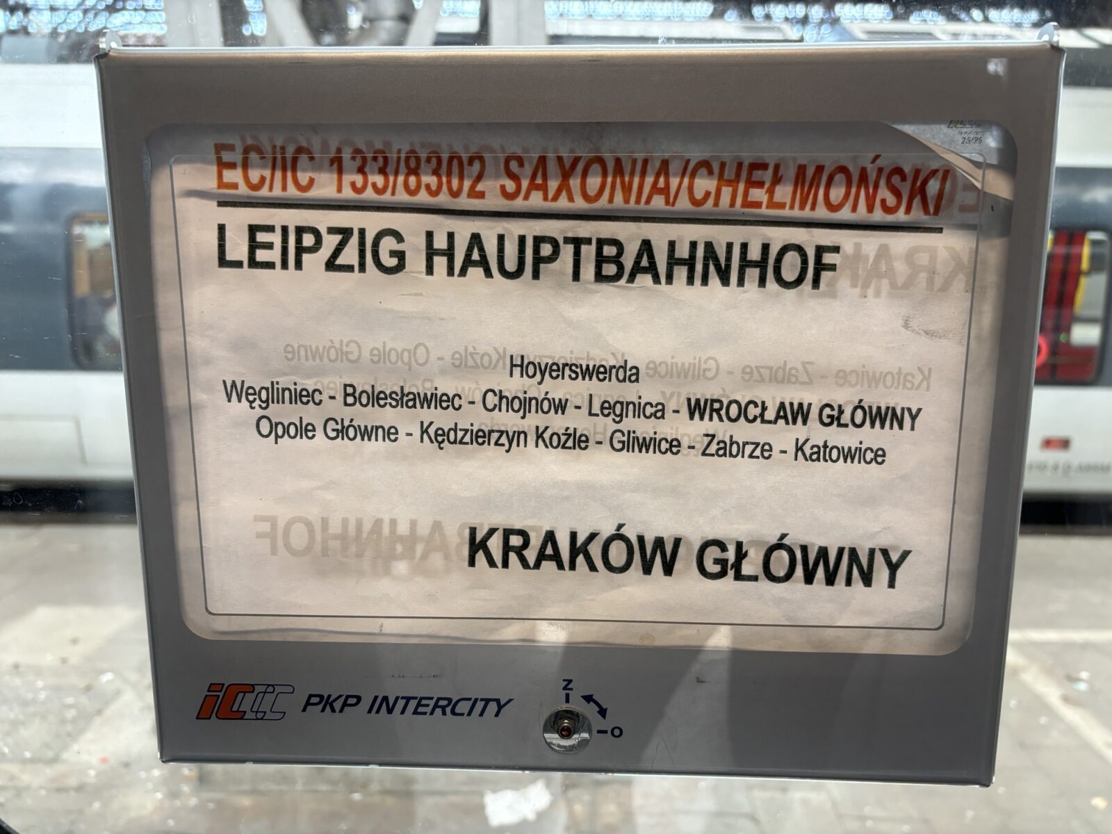 Mit dem Zug über Leipzig nach Krakau in Polen